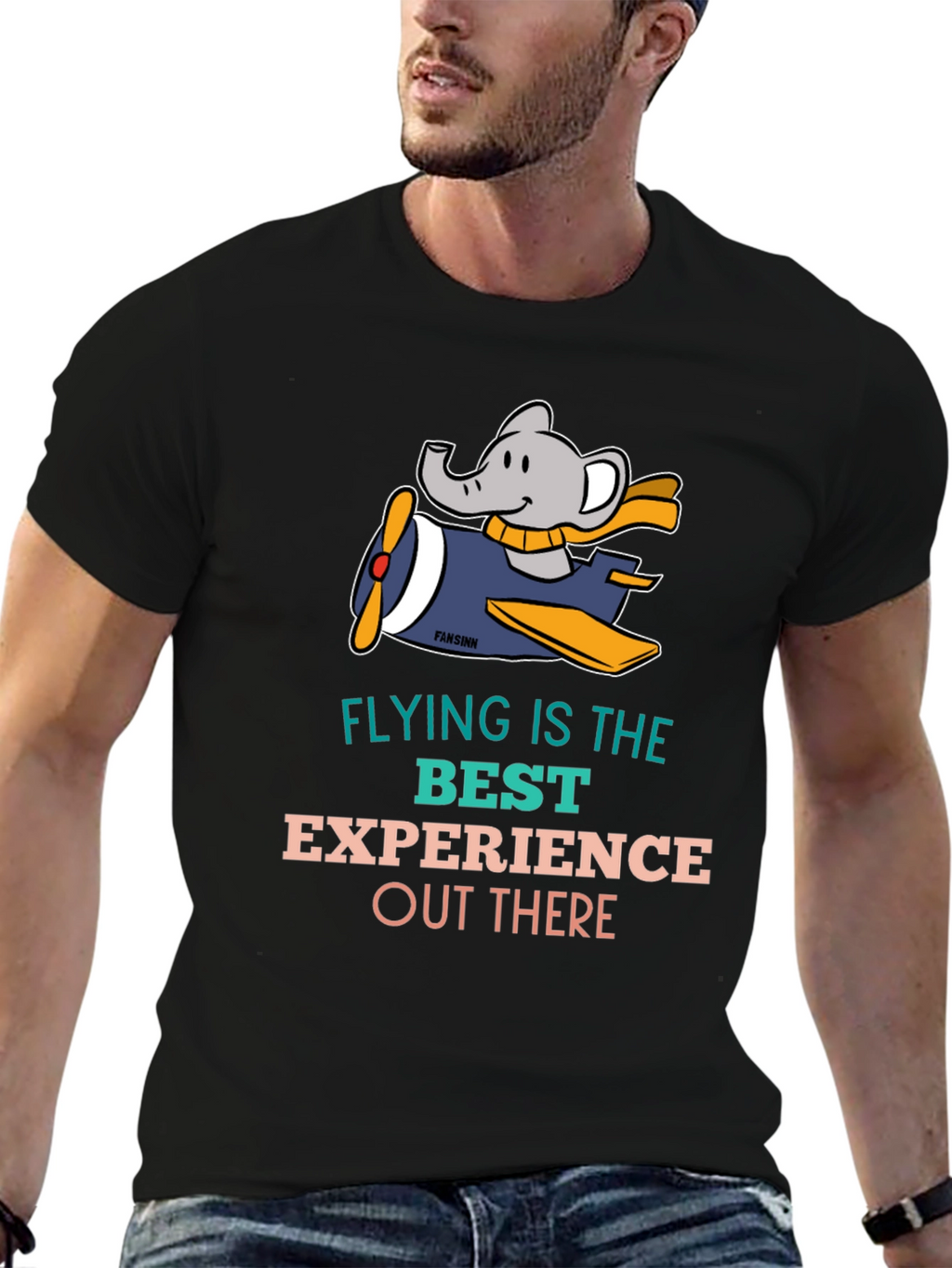 Elephant Pilot Graphic Tee