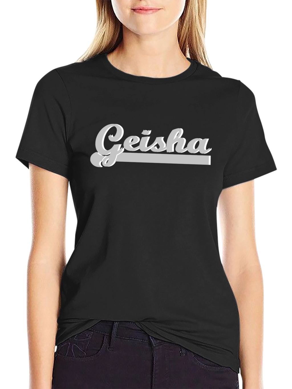 Geisha Graphic Black T-Shirt