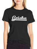 Geisha Graphic Black T-Shirt