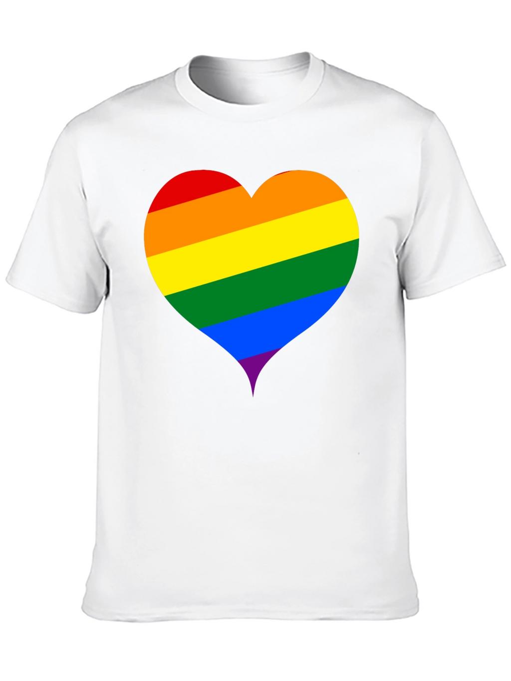 Pride Heart T-Shirt - Black LGBTQ+ Love Tee