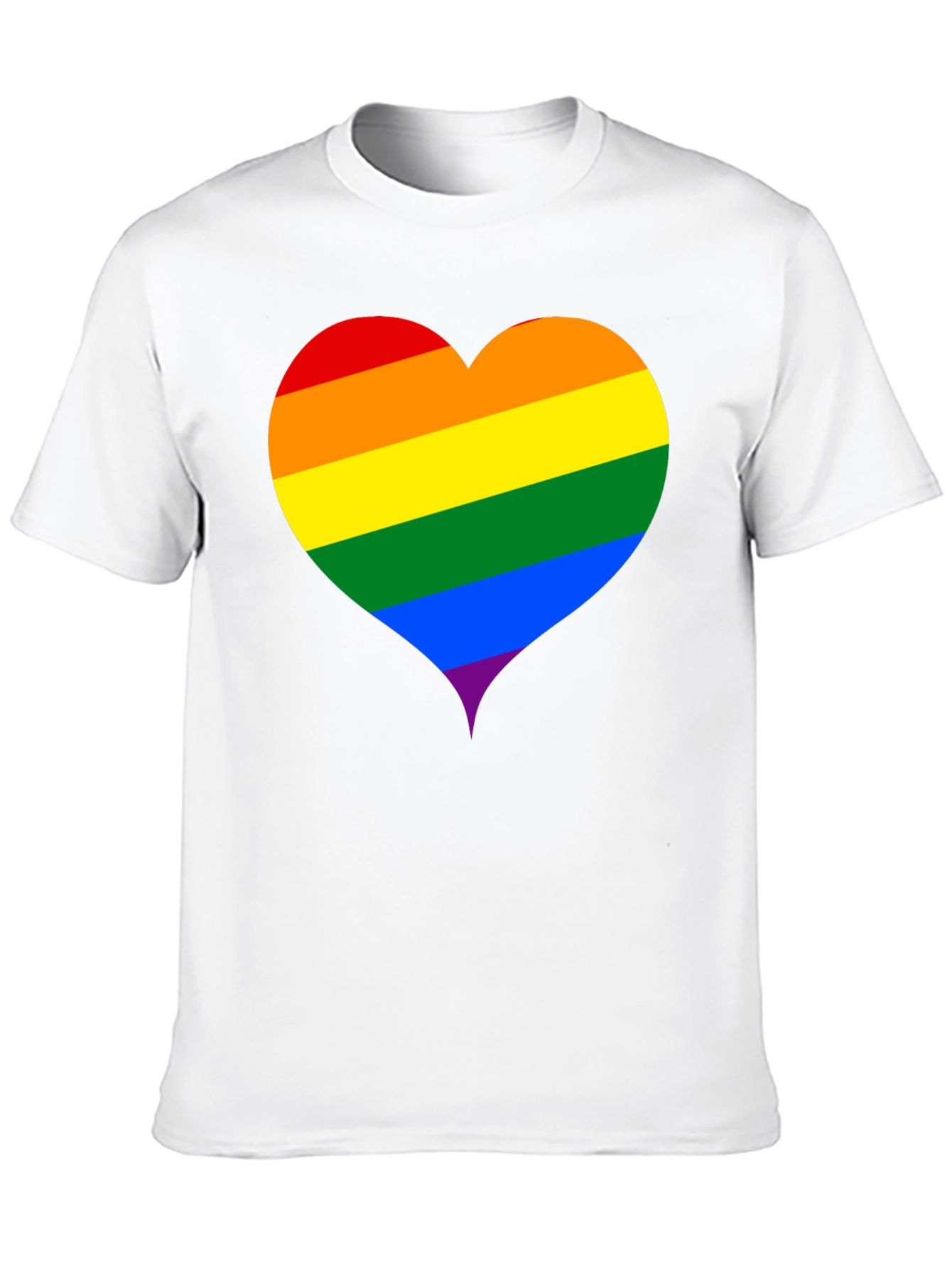 Pride Heart T-Shirt - Black LGBTQ+ Love Tee