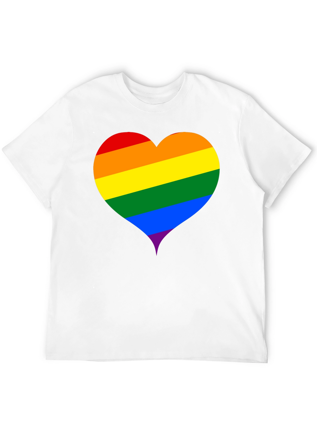 Pride Heart T-Shirt - Black LGBTQ+ Love Tee