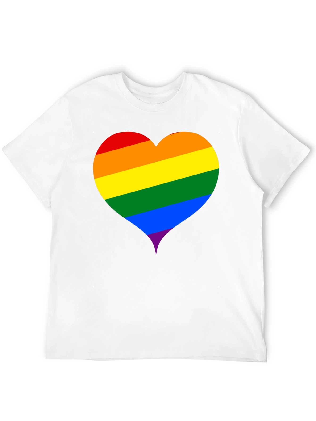 Pride Heart T-Shirt - Black LGBTQ+ Love Tee