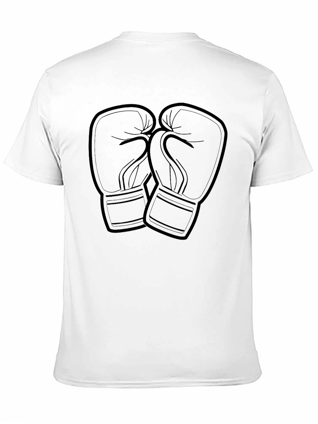 Boxing Gloves Graphic Tee - Black Casual Shirt