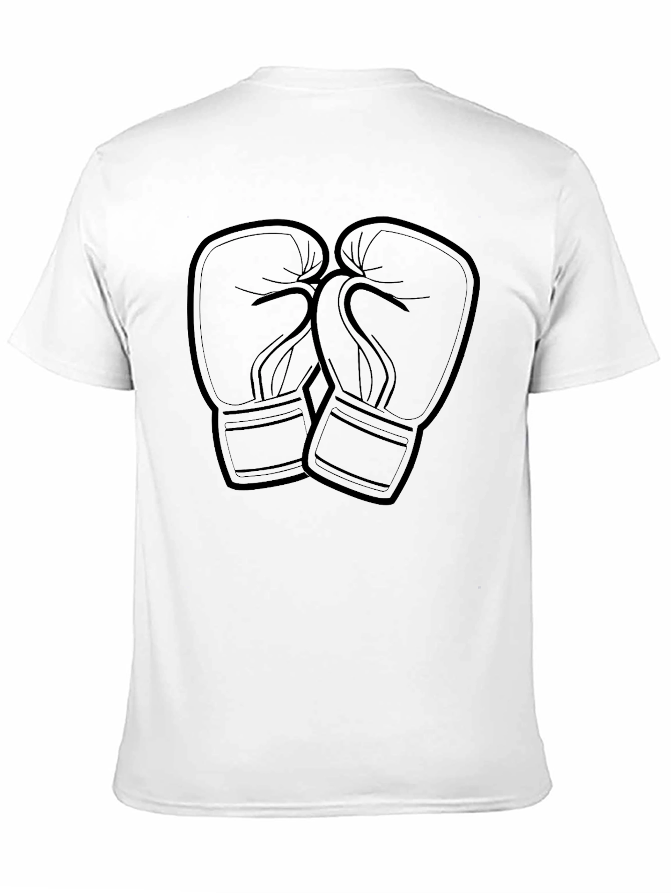 Boxing Gloves Graphic Tee - Black Casual Shirt