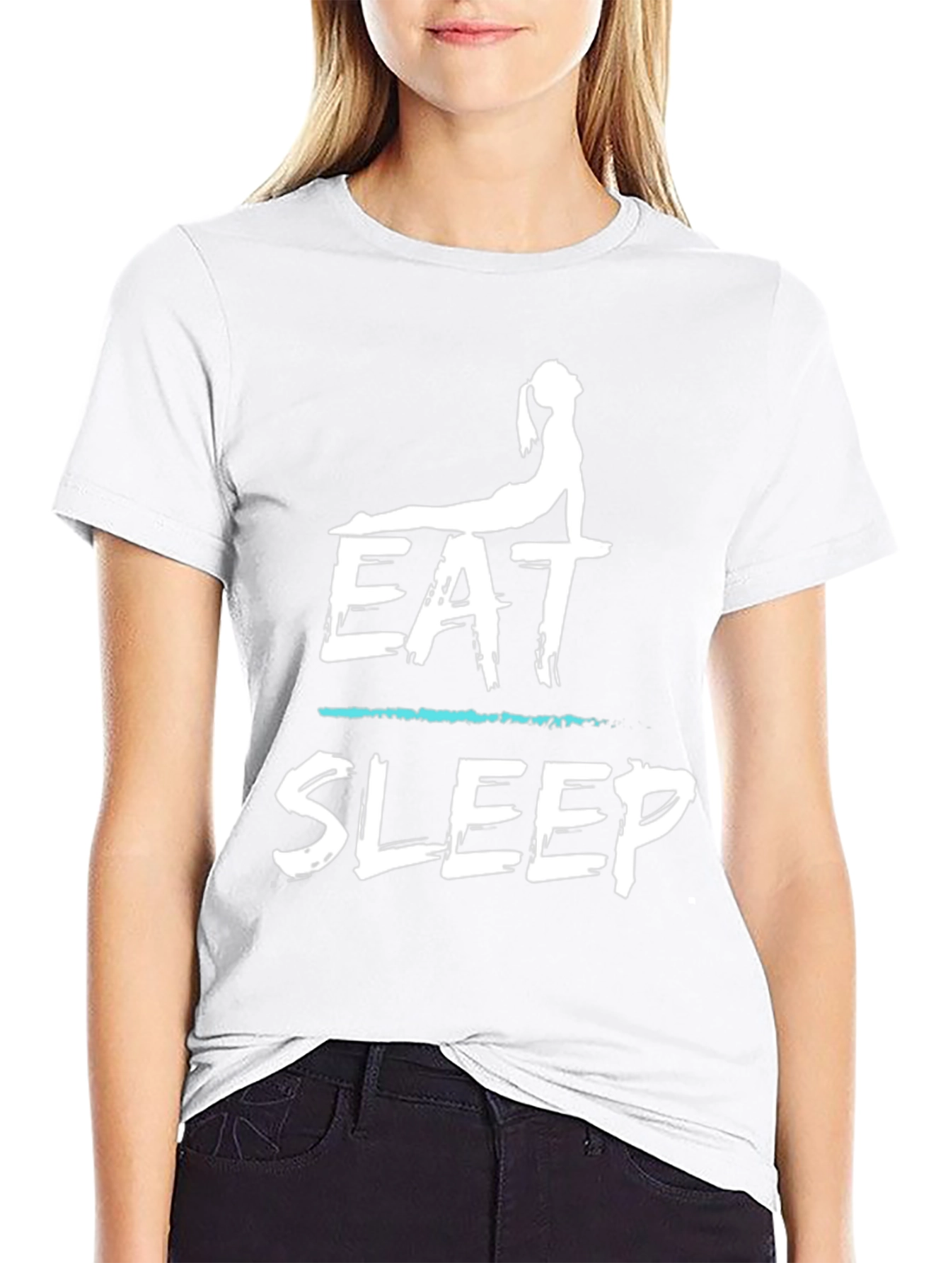 Eat Sleep Yoga T-Shirt Funny Gym Tee