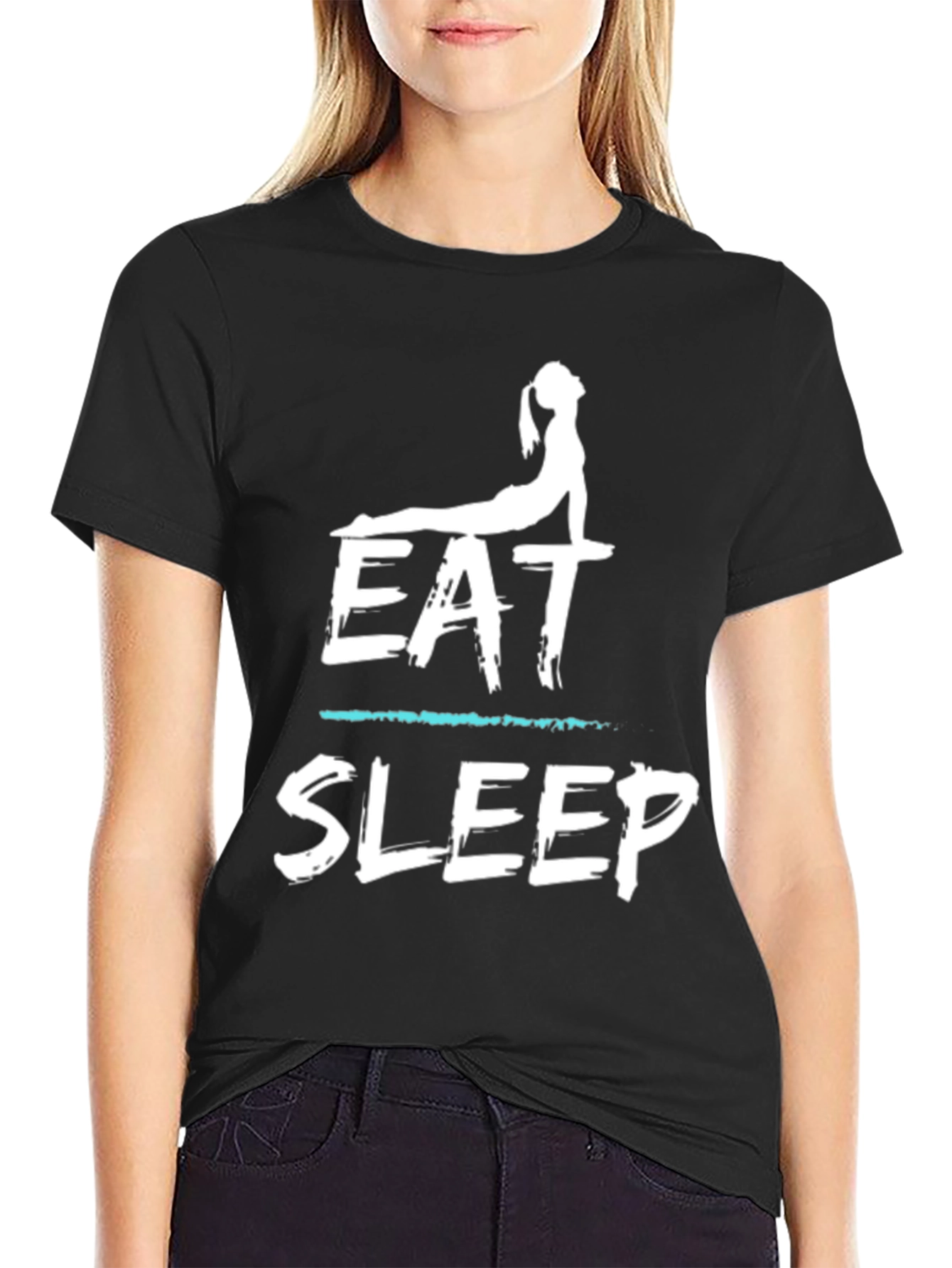 Eat Sleep Yoga T-Shirt Funny Gym Tee