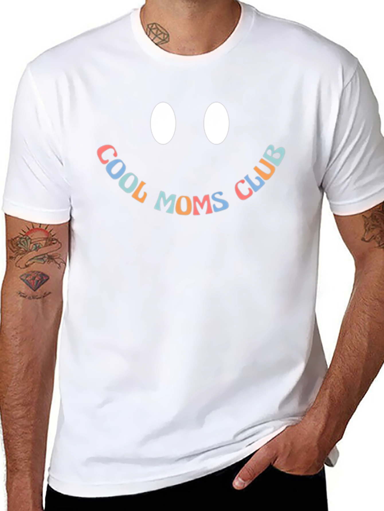Cool Moms Club Black Graphic Tee