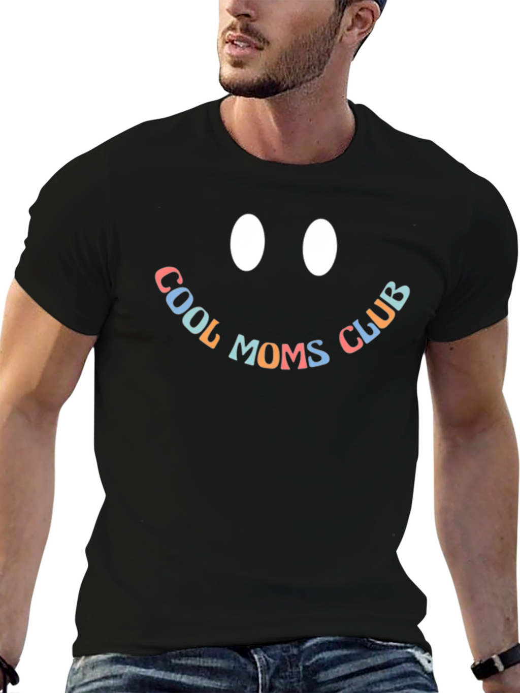 Cool Moms Club Black Graphic Tee