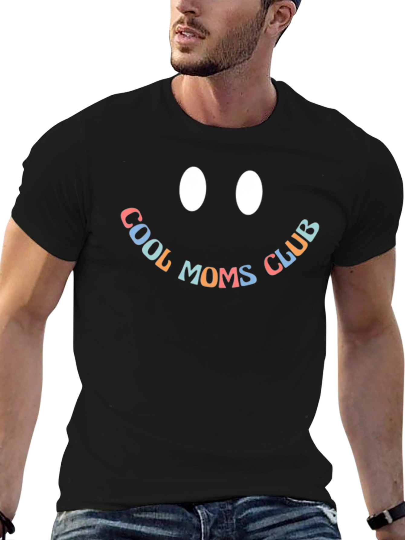 Cool Moms Club Black Graphic Tee