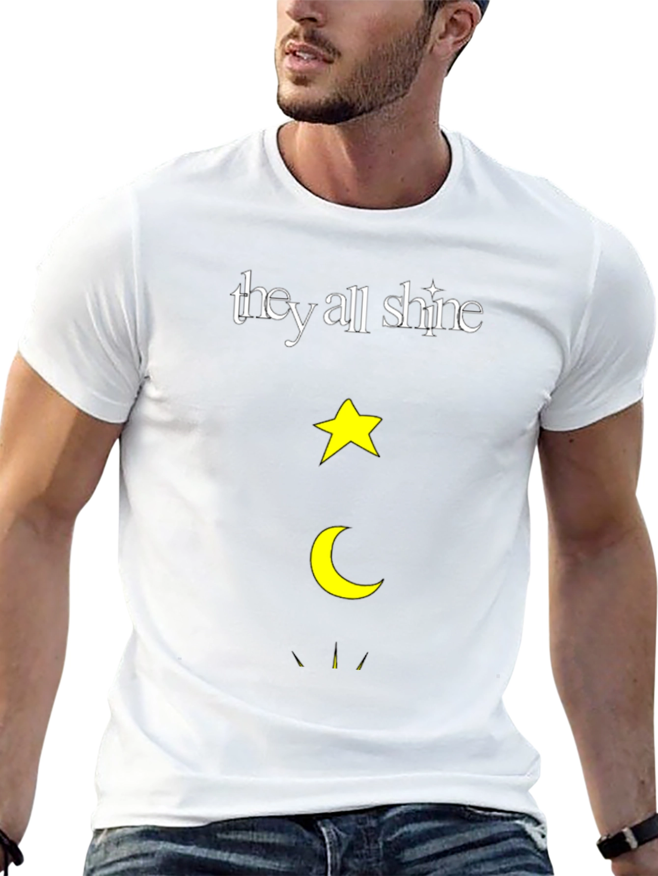They All Shine Star & Moon Graphic Tee