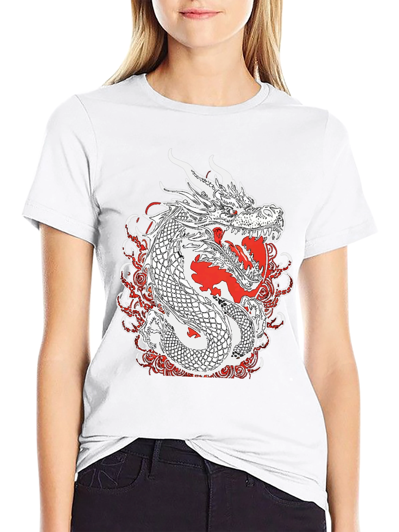 Dragon Graphic T-Shirt - Cool Casual Tee