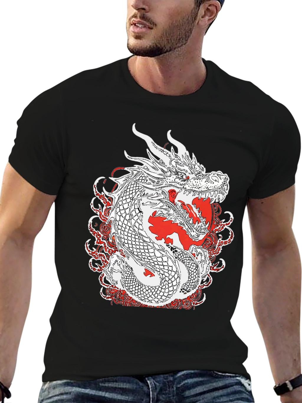 Dragon Graphic T-Shirt - Cool Casual Tee