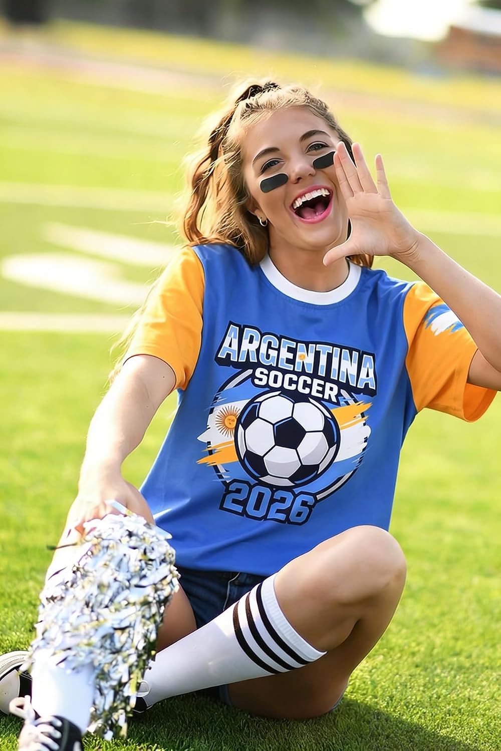 Women's Soccer Jersey Short Sleeve Graphic Tee