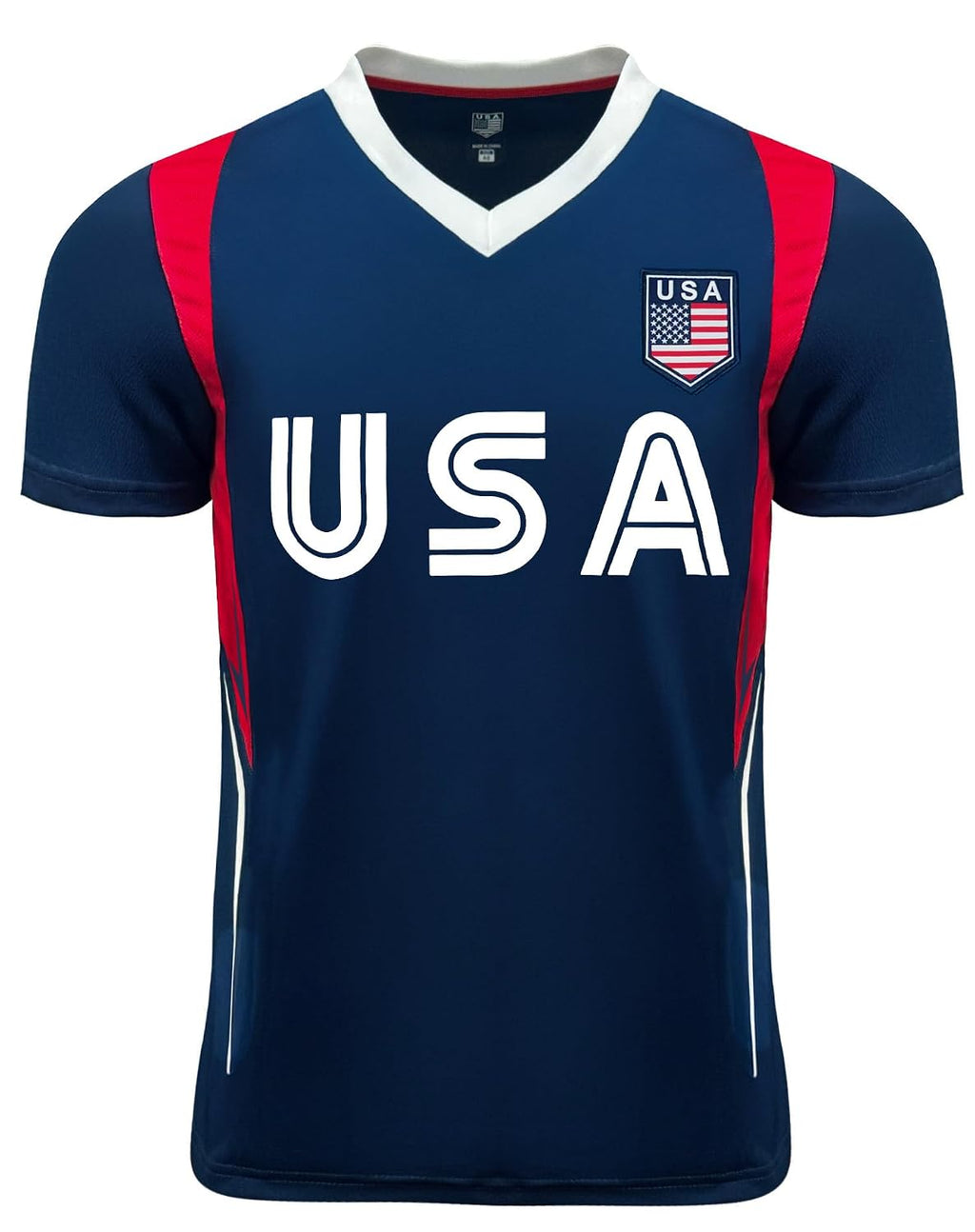 Youth USA Short Sleeve Soccer Jersey, Cotton Tee