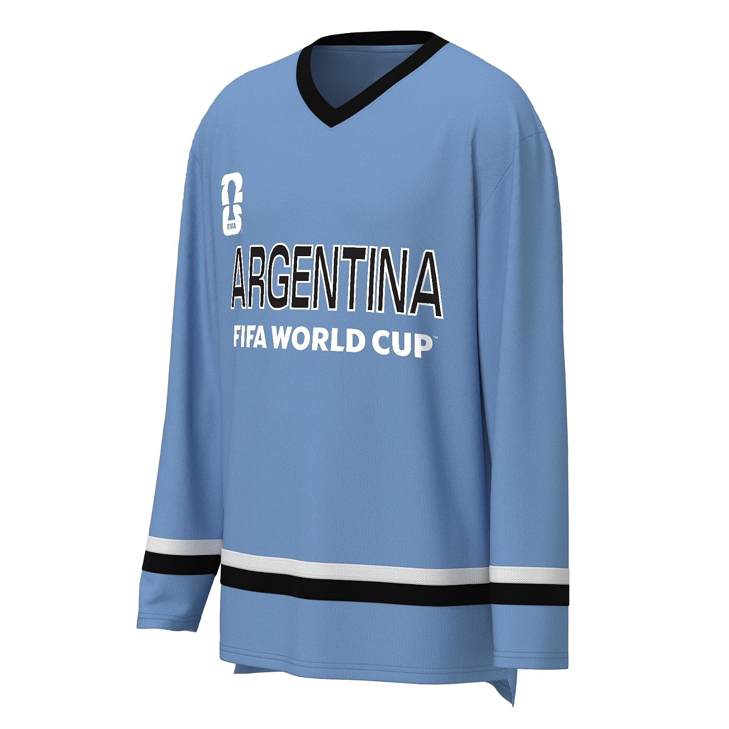 Men's Long Sleeve V-Neck Soccer Jersey