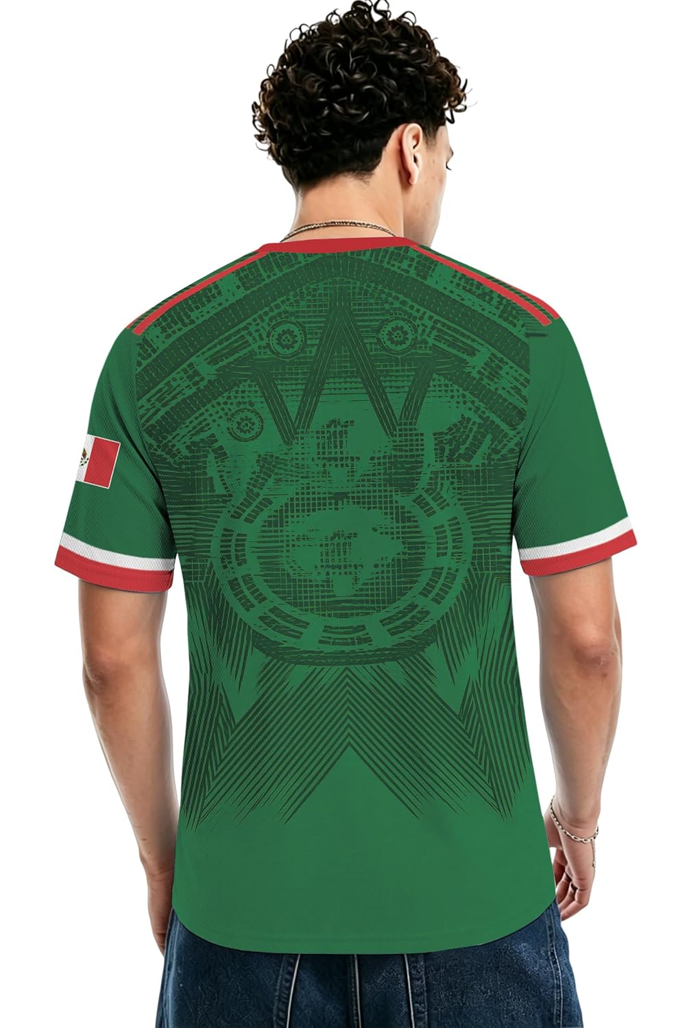 Men's Soccer Jersey - Soft Cloth Tee Top for Fans