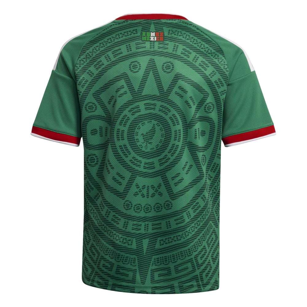 Kids Mexico Home Soccer Jersey - Lightweight Cloth Style