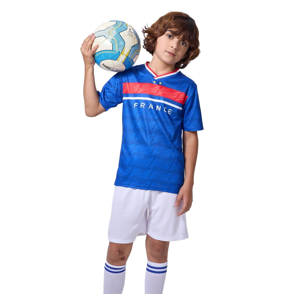 Kids Soccer Jersey Short Sleeve Game Day Training Shirt