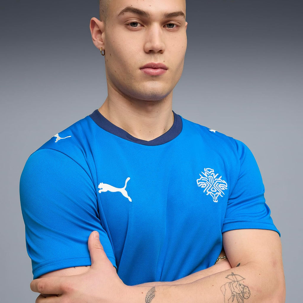 Men's Iceland Home Soccer Jersey - Replica Style