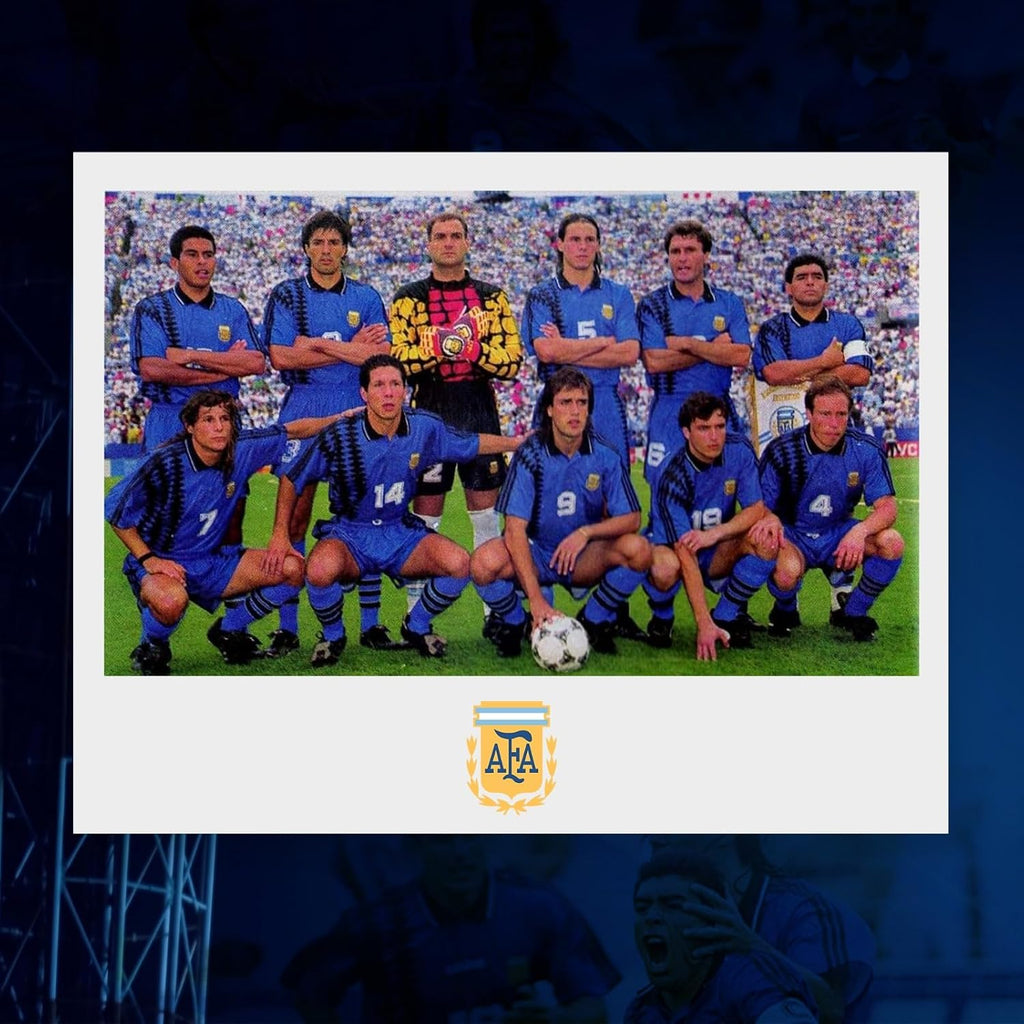 Argentina 1994 Away Retro Blue Soccer Jersey, Sustainable Cloth