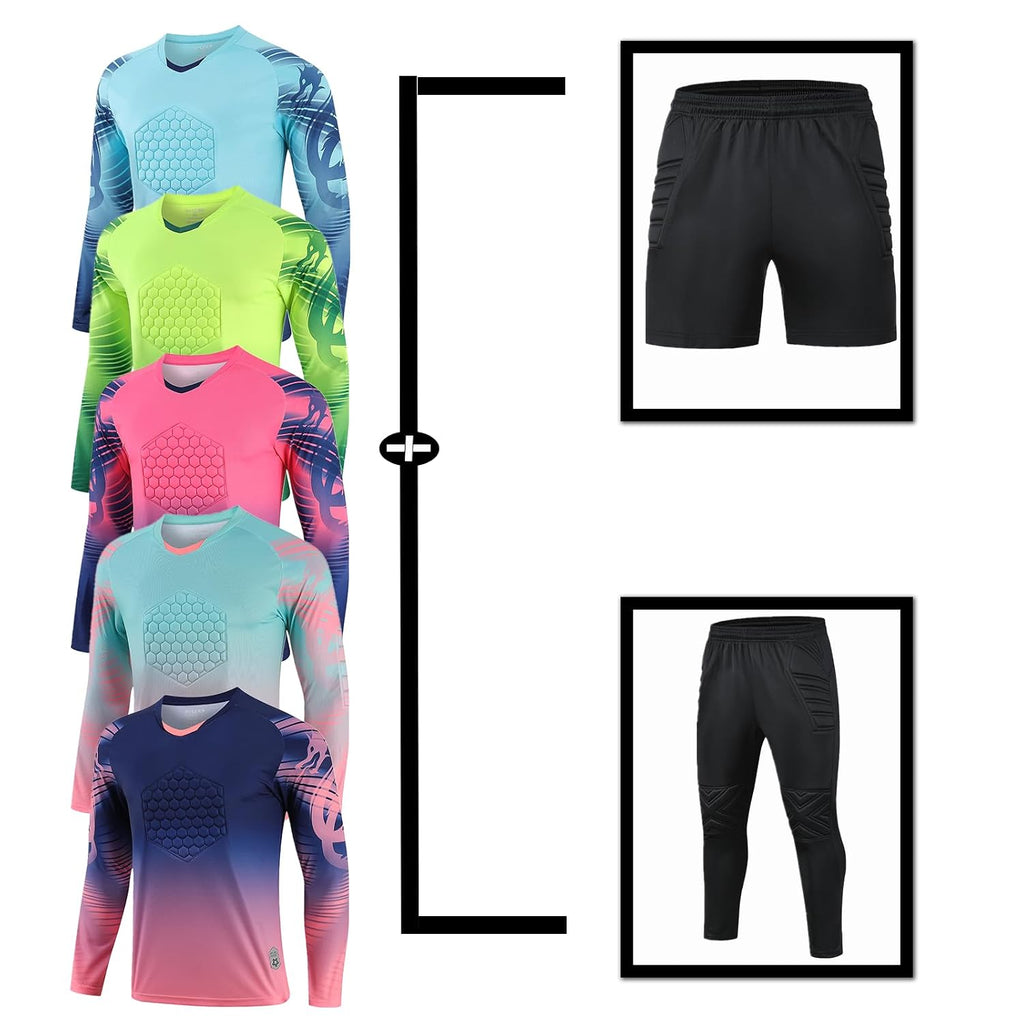 Custom Soccer Goalie Jersey with Name, Number & Team Logo for Youth & Adults