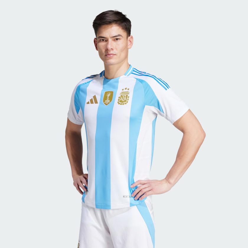 Argentina Men's 3-Stars Home Soccer Jersey 2024