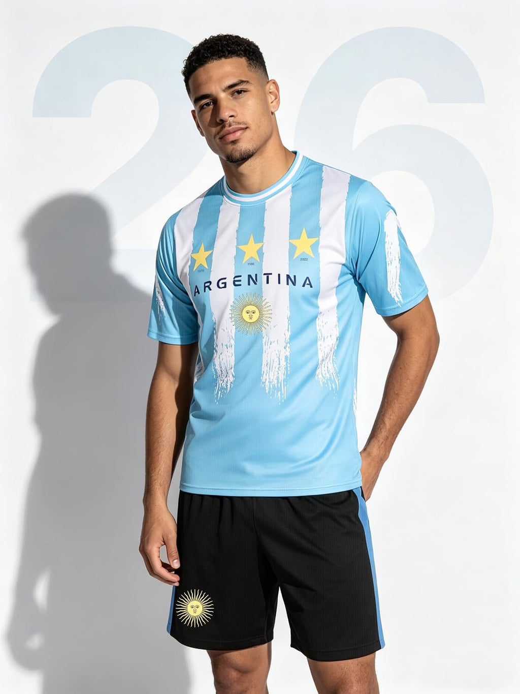 Men's 2026 World Cup Soccer Jersey Set - 2 Piece Flag Design