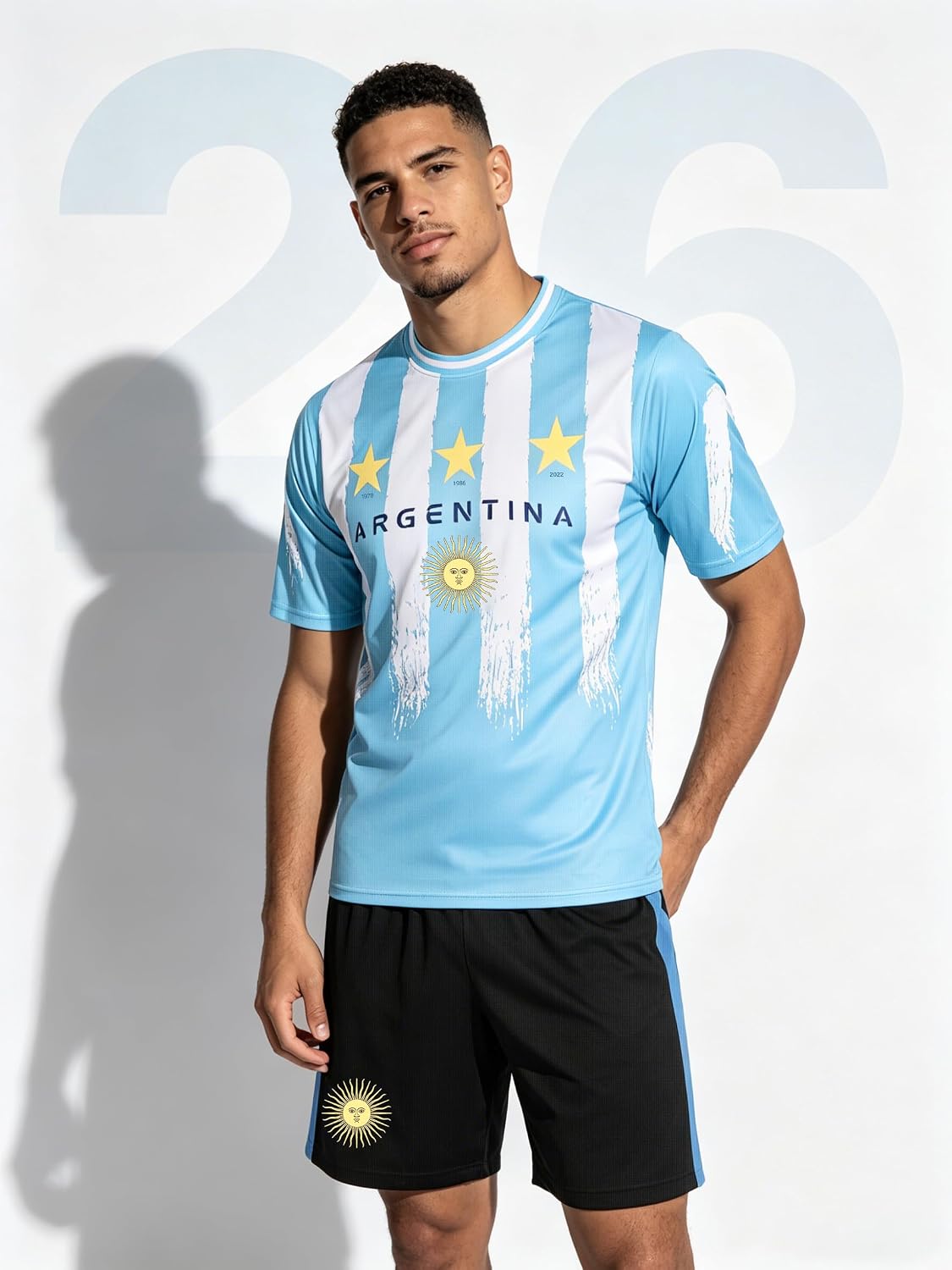 Men's 2026 World Cup Soccer Jersey Set - 2 Piece Flag Design