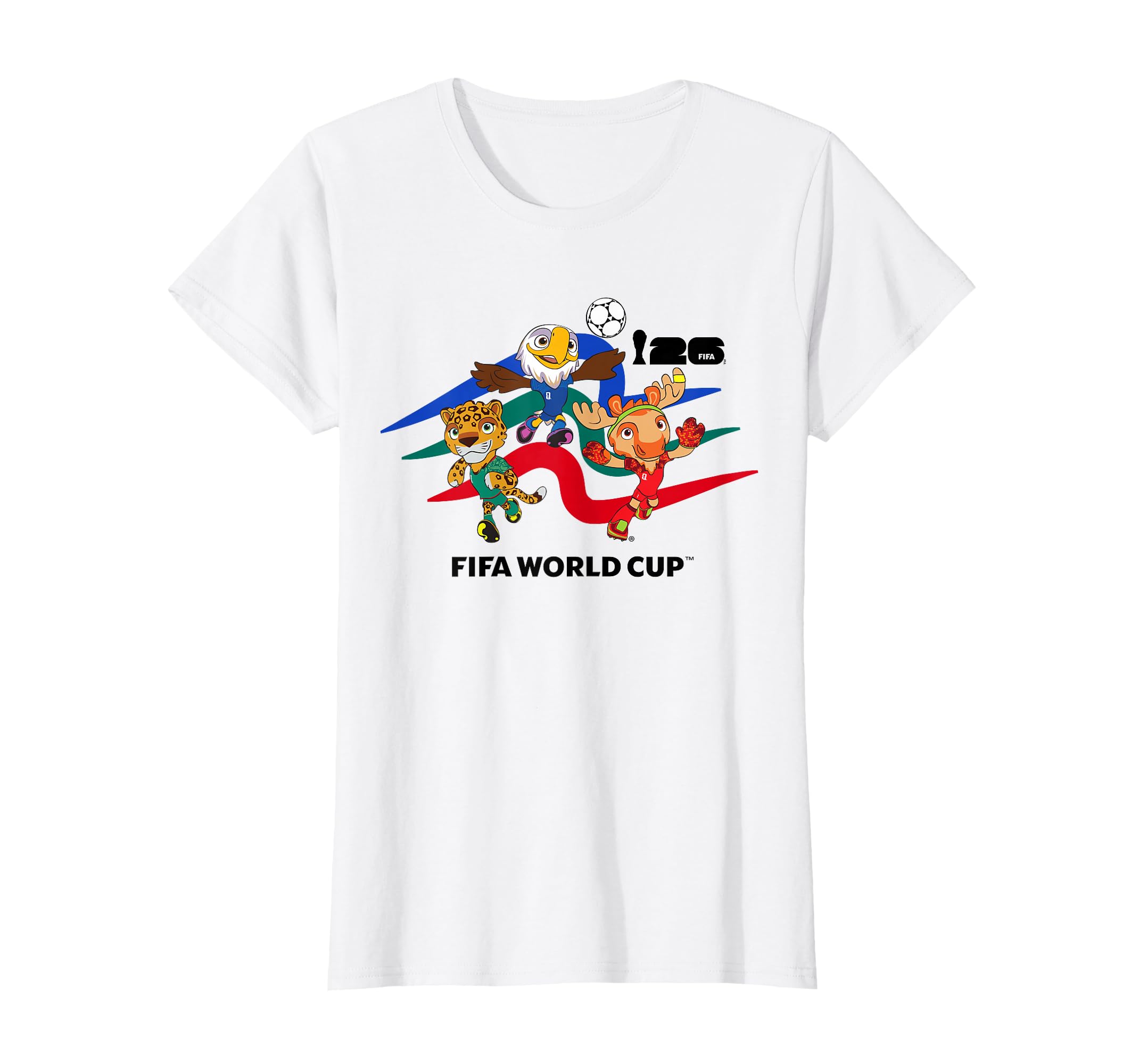 World Cup 26 Host Country Mascots Action T-Shirt