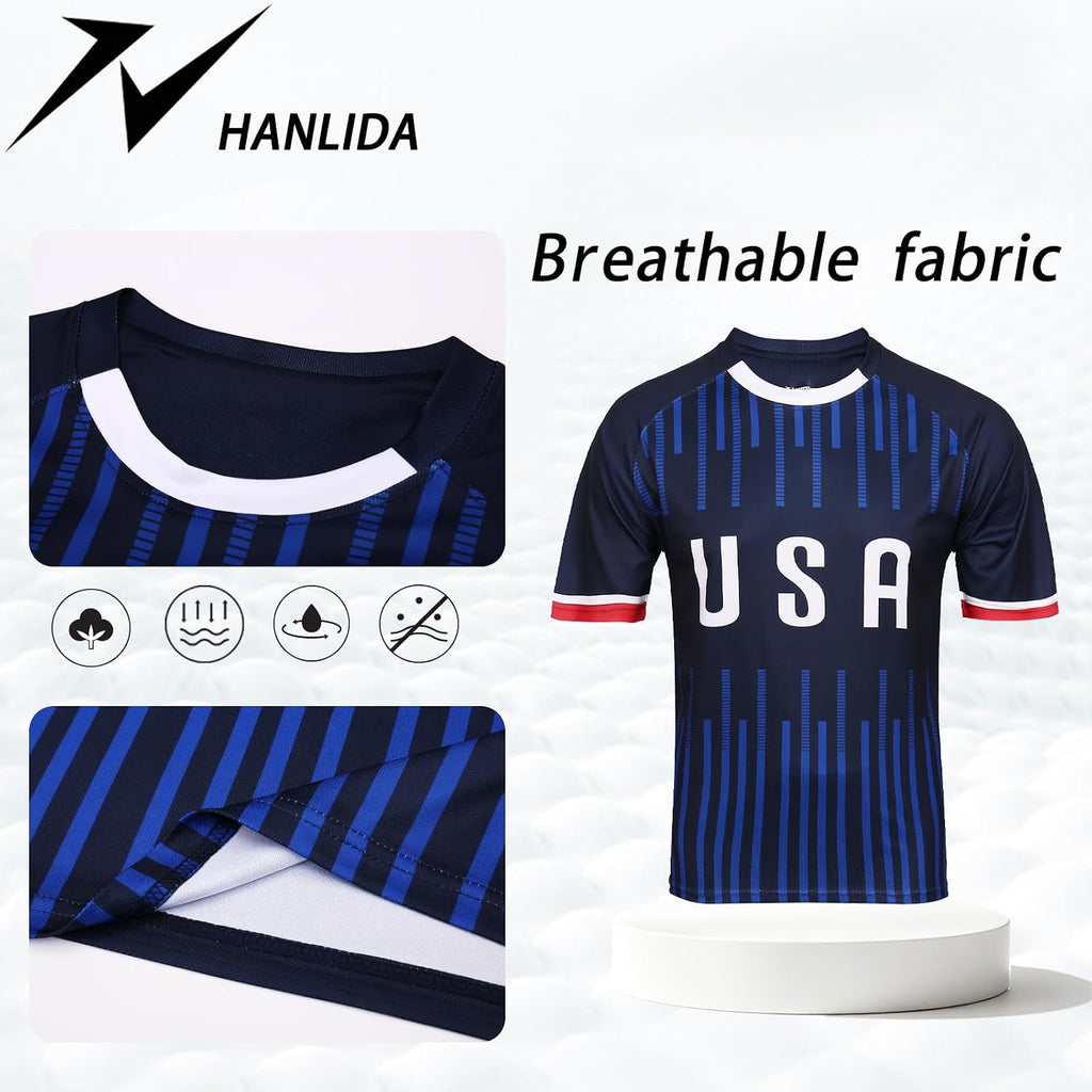 Men's Short Sleeve Soccer Jersey for Game Day