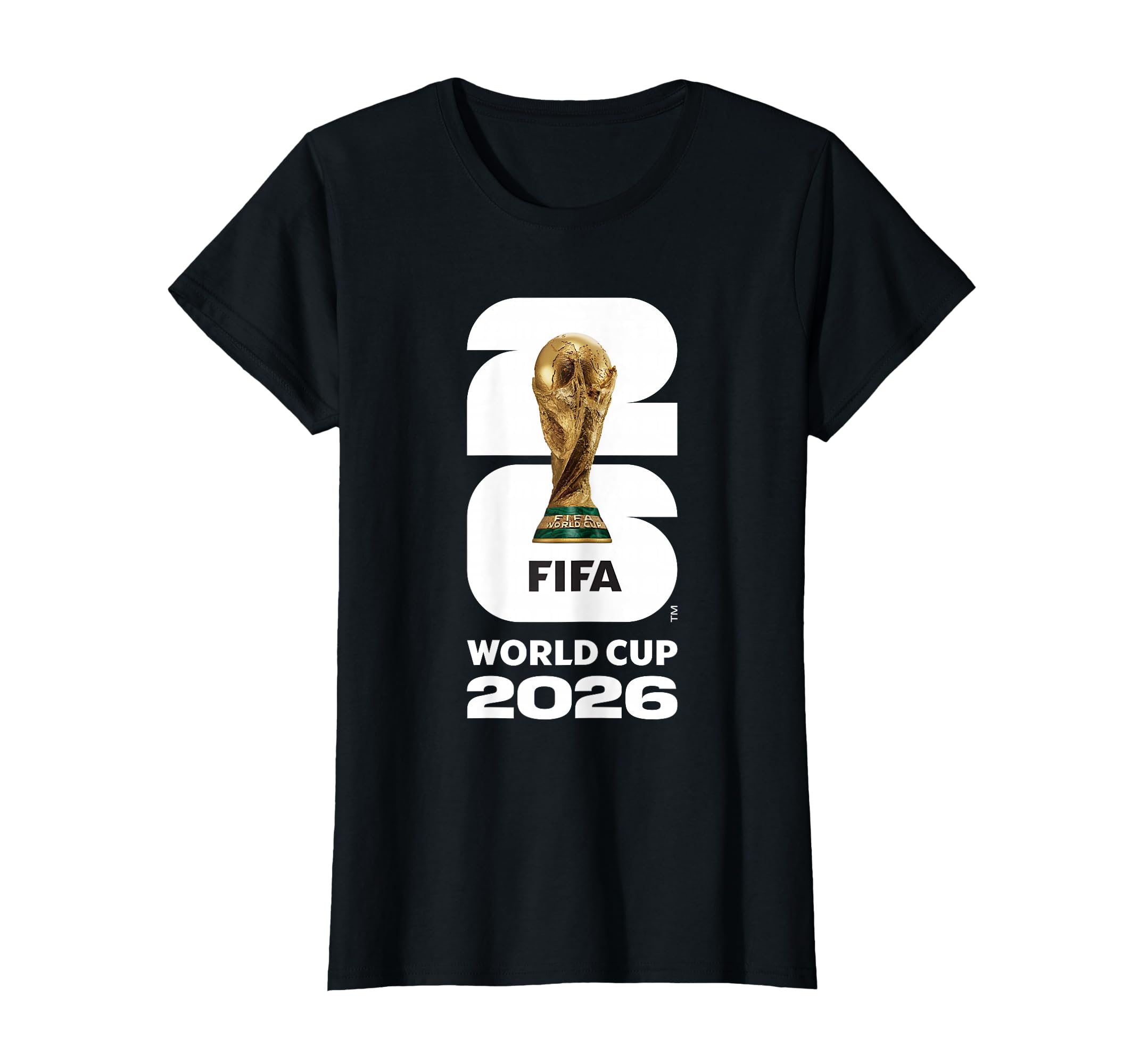 FIFA World Cup 26 Gold Trophy Tee Shirt for Men and Women