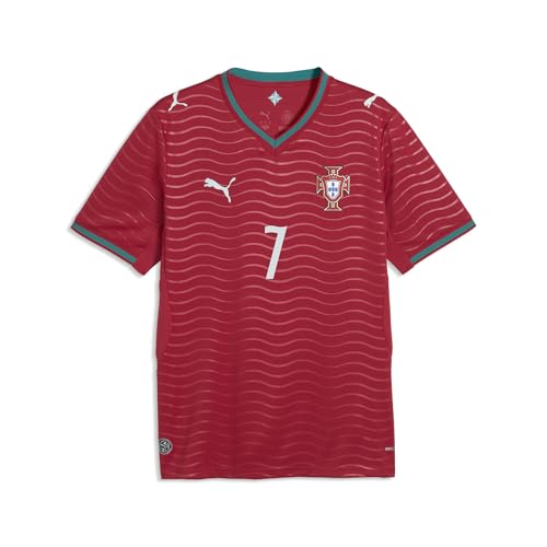 Men's Portugal 2026 Home V-Neck Short Sleeve Soccer Jersey