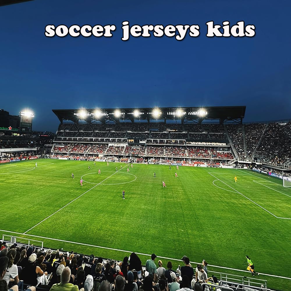 Boys Youth Soccer Jersey Training Uniform Kit Set