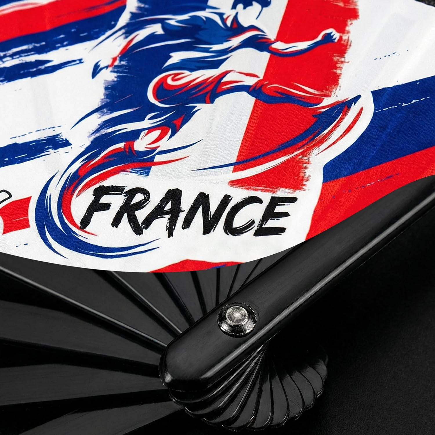 Folding Soccer Fan – Game Day Essential for Stadium Chants & Party Favors