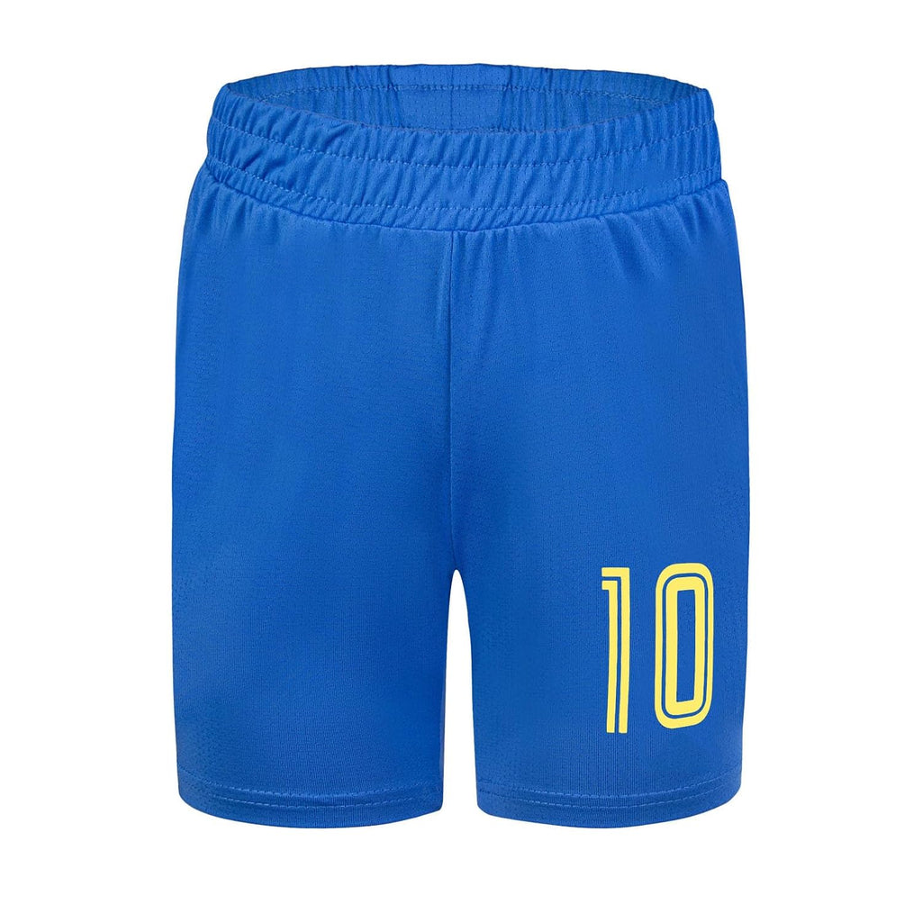 Kids' Soccer Jersey Kit - Breathable Poly-Spandex Quick-Dry Youth Training (2T-14Y)