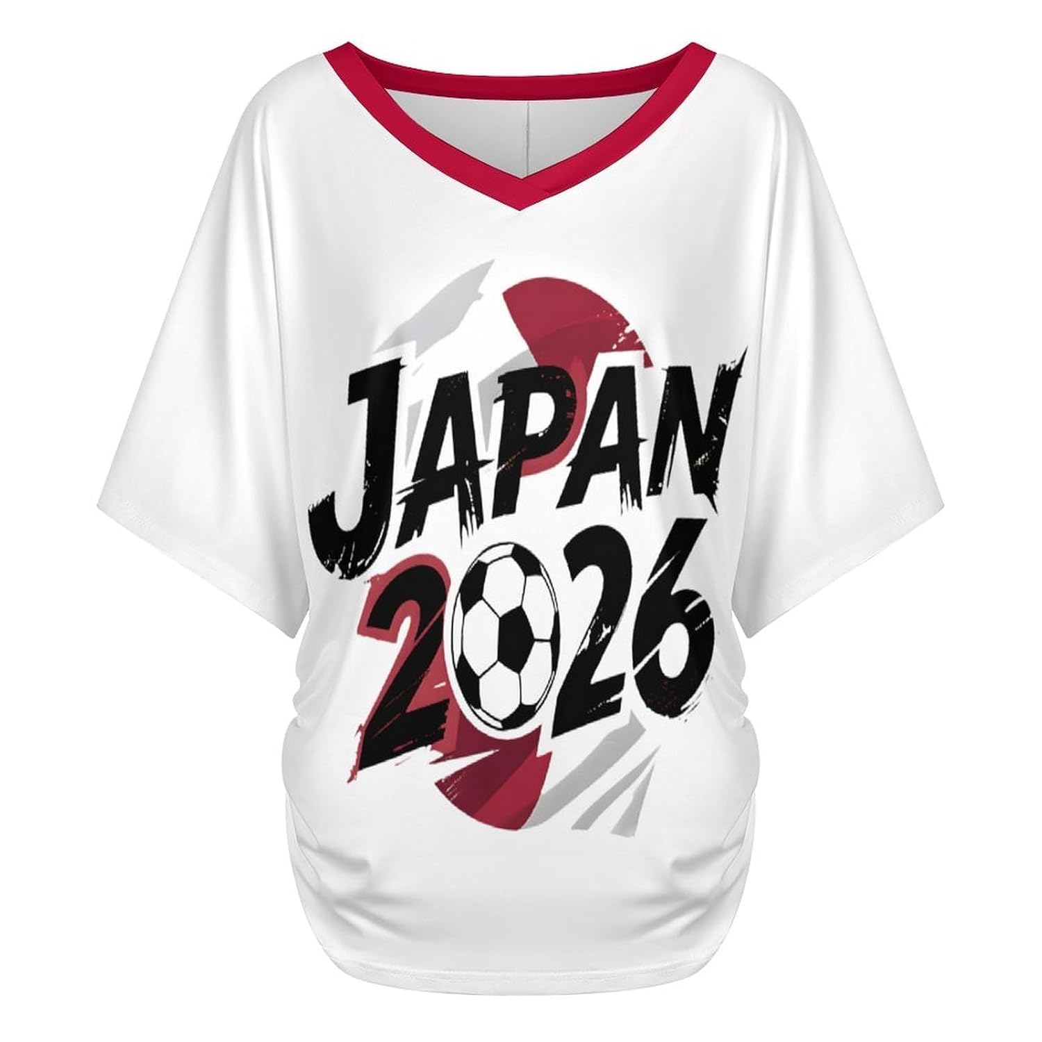 48 Team Graphic V-Neck Soccer Jersey for World Cup Fans