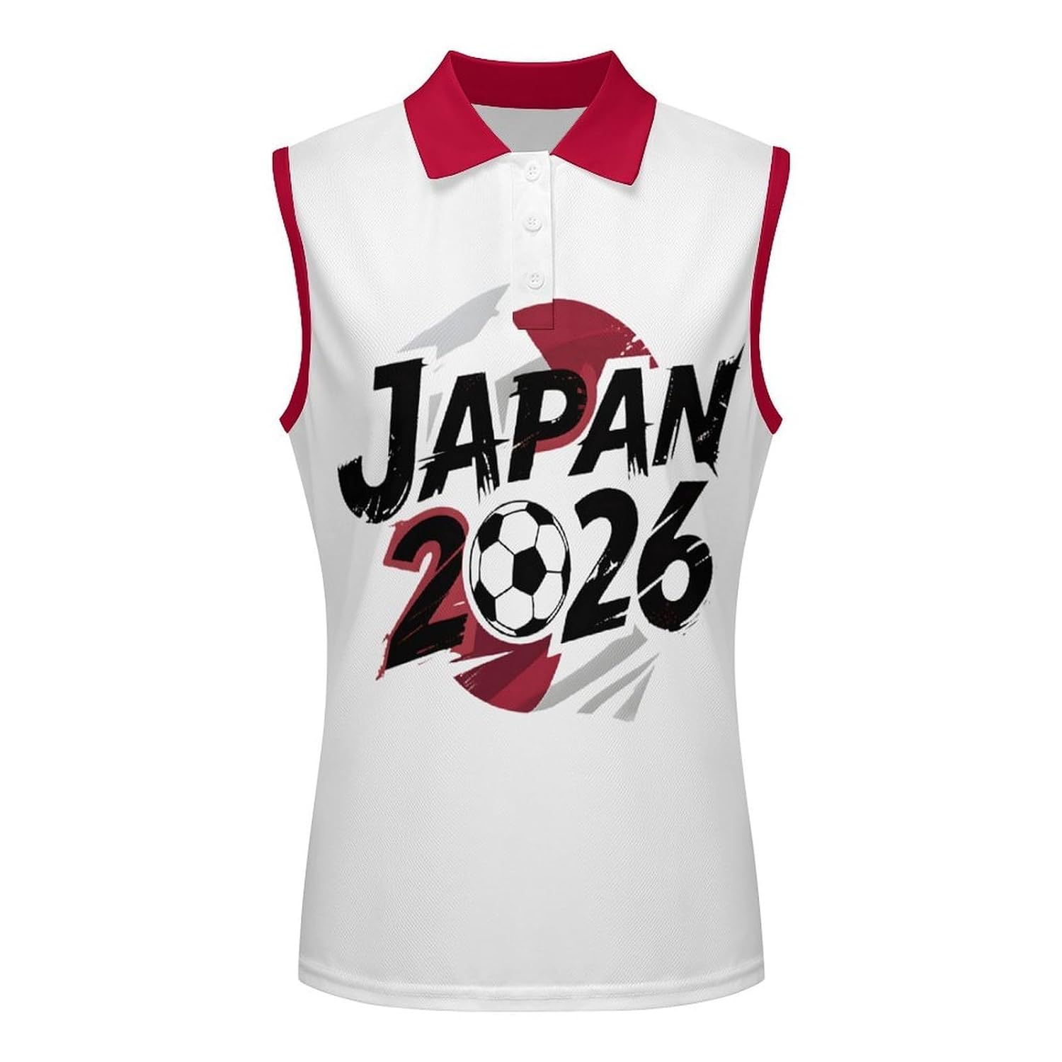 Sleeveless Soccer Jersey for Women - Graphic Tank Top for Fans