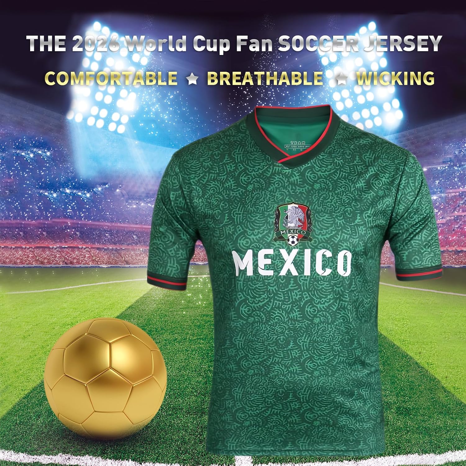 Soccer Jersey for World Cup Fans - Argentina, Brazil, Mexico & USA