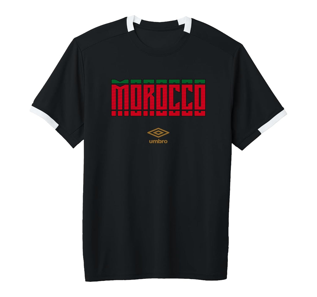 Morocco Stacked Logo Short-Sleeve Soccer Jersey