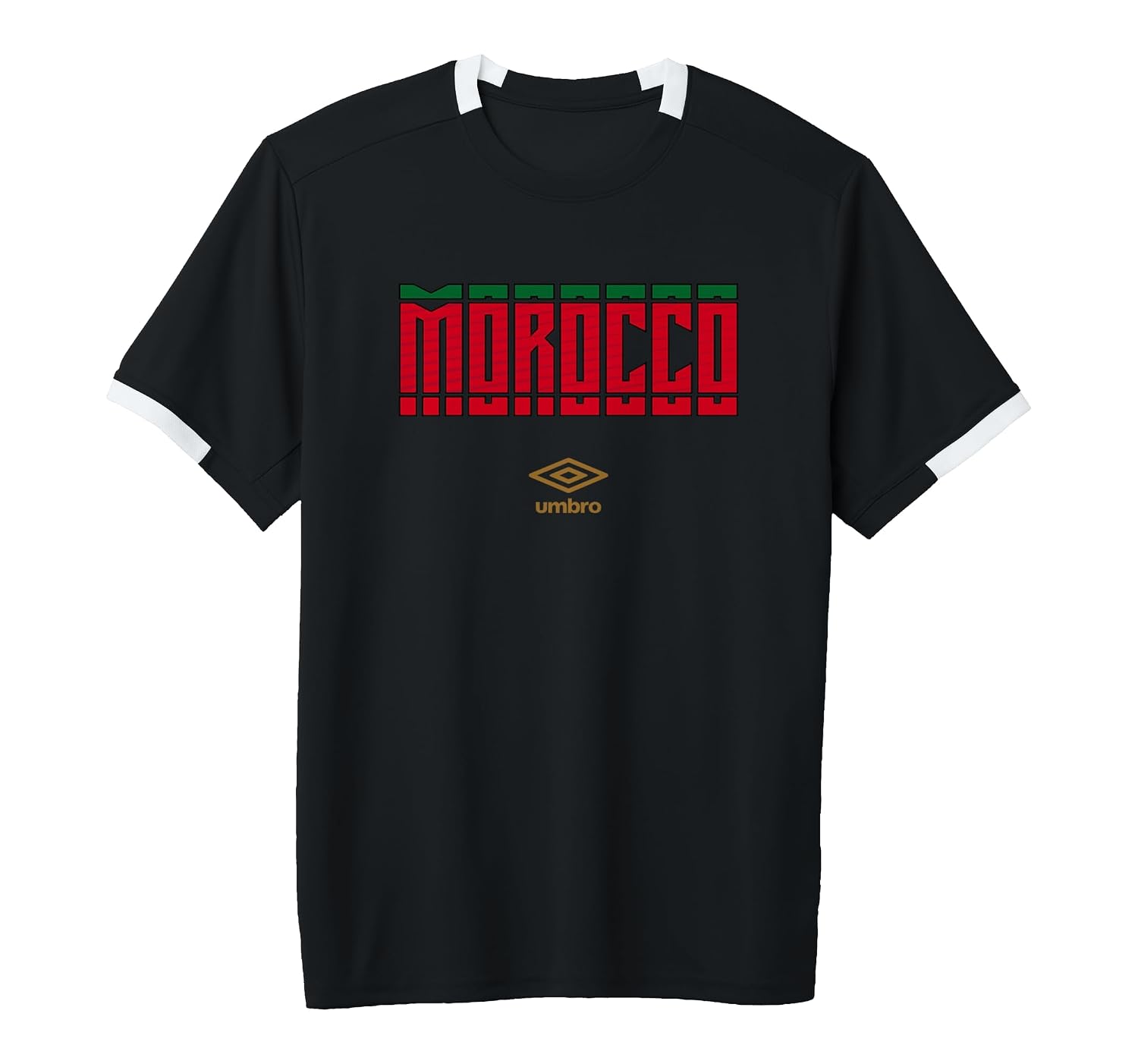Morocco Stacked Logo Short-Sleeve Soccer Jersey