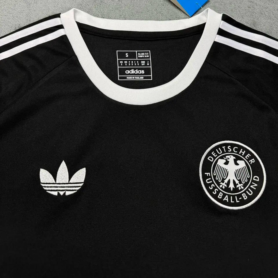 2025 Germany125Th Anniversary Black Fans Soccer Jersey Detail 1