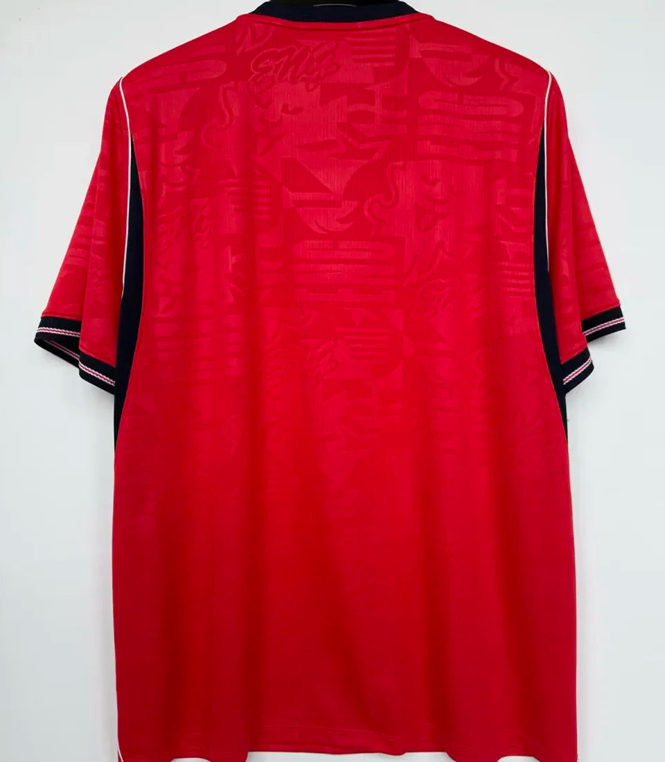 2026/27 England 1:1 Quality Away Red Fans Soccer Jersey Detail 3