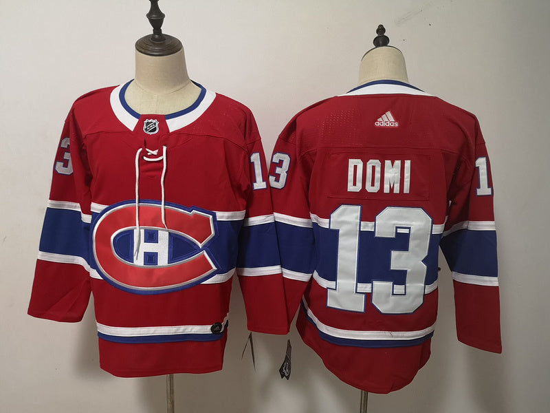 Men's Montreal Canadiens Max Domi #13 Red Player Jerseys