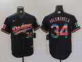 Men's Los Angeles Dodgers Fernando Valenzuela #34 Black Game Jerseys