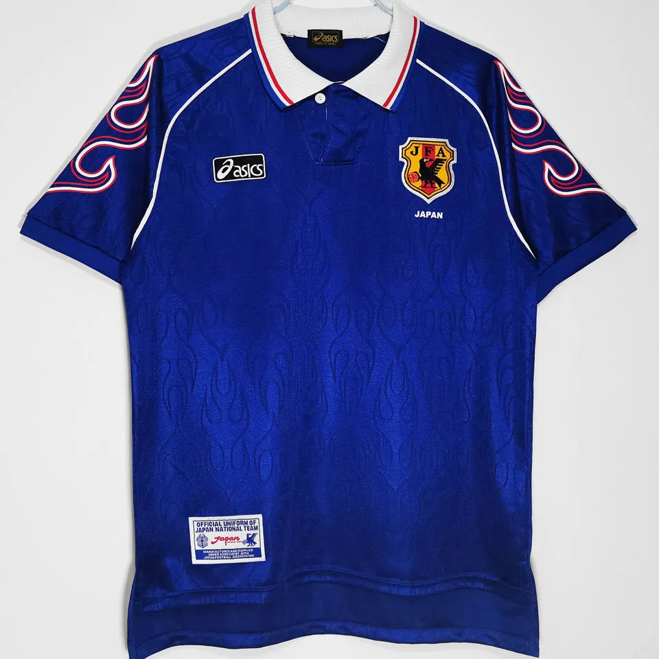 1998 Japan Home Blue Retro Soccer Jersey Front