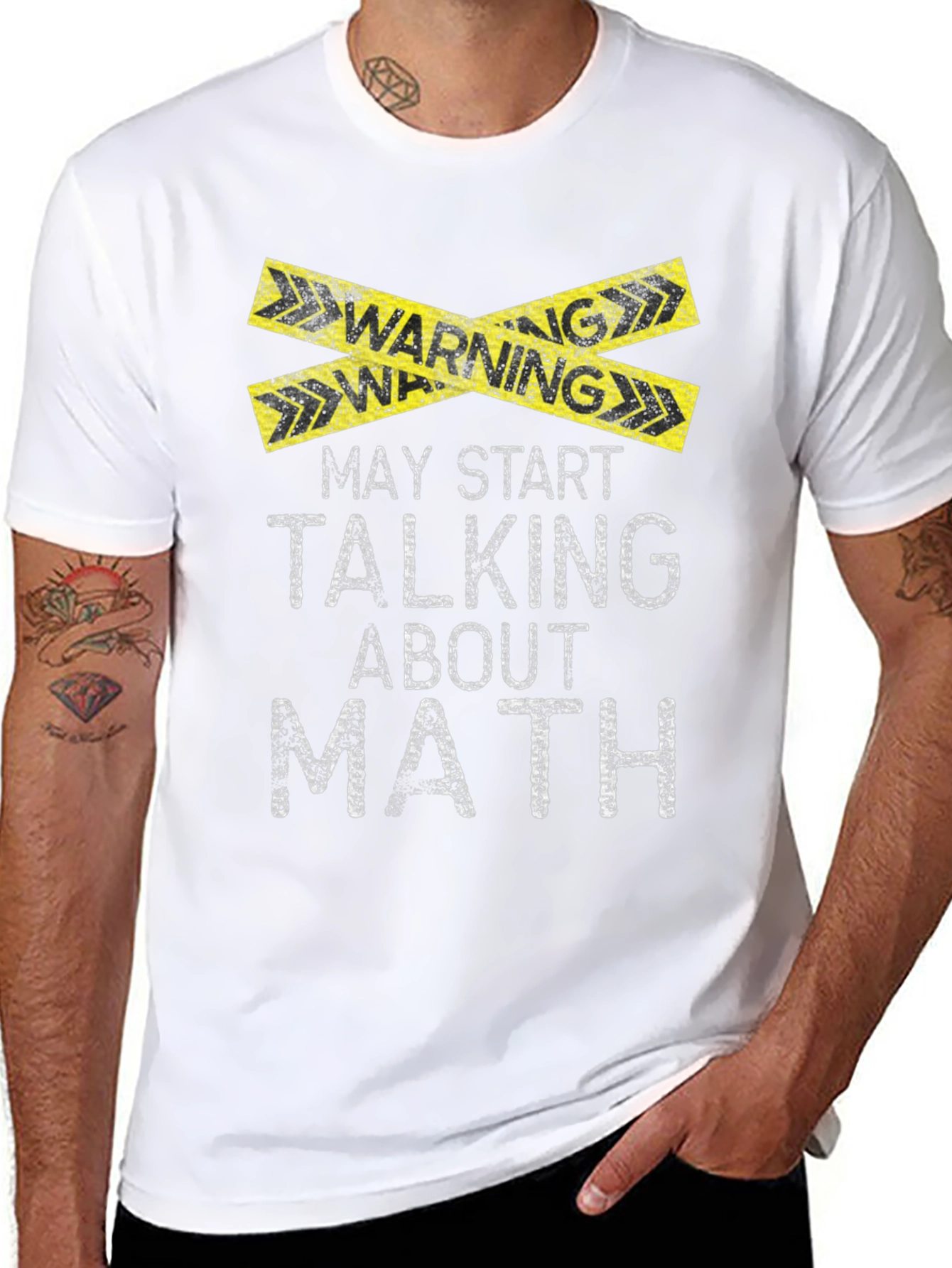 Warning May Talk About Math T-Shirt