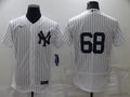 Men's New York Yankees Dellin Betances #68 White Replica Player Name Jerseys