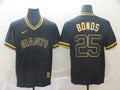 Men's San Francisco Giants Barry Bonds #25 Black Fashion Stitched Jerseys
