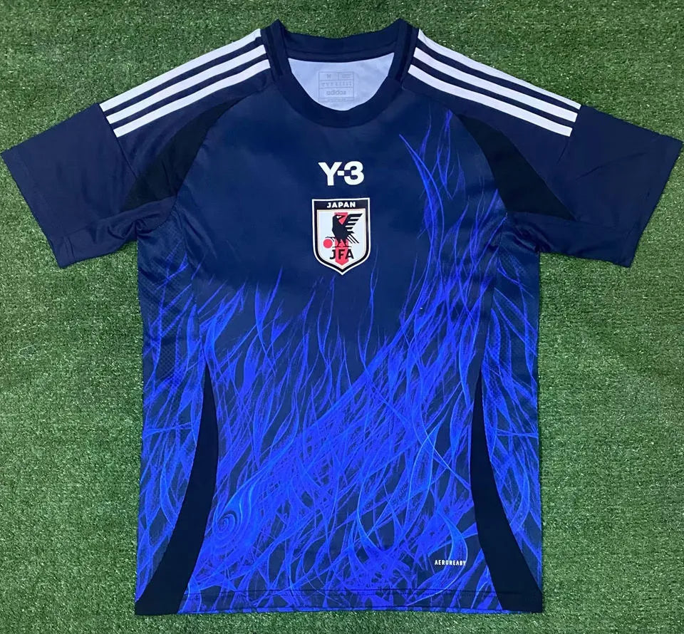 2024/25 Japan Home Y-3 Blue Fans Soccer Jersey Front